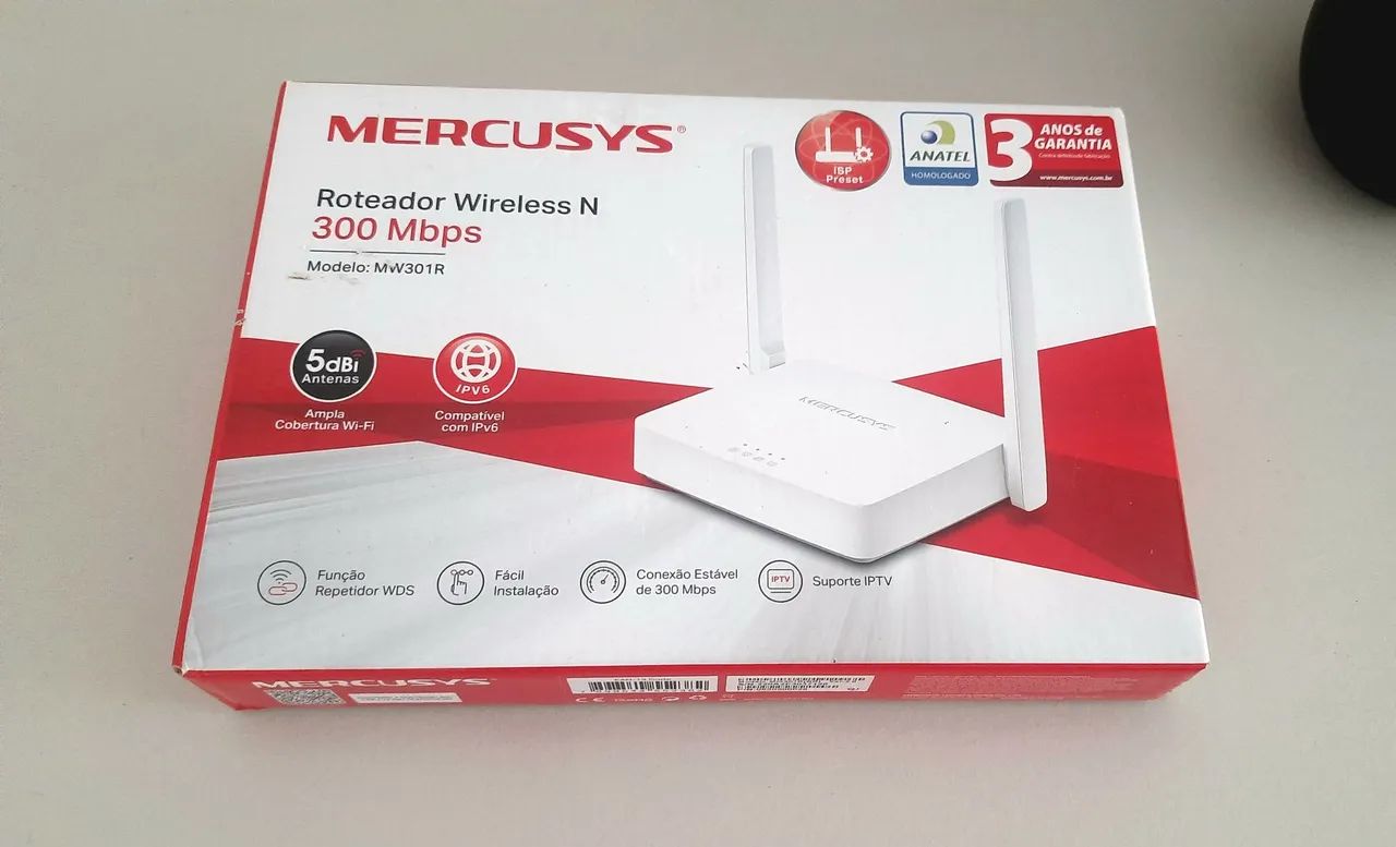 Roteador Mercusys  300 Mbps 2 Antena