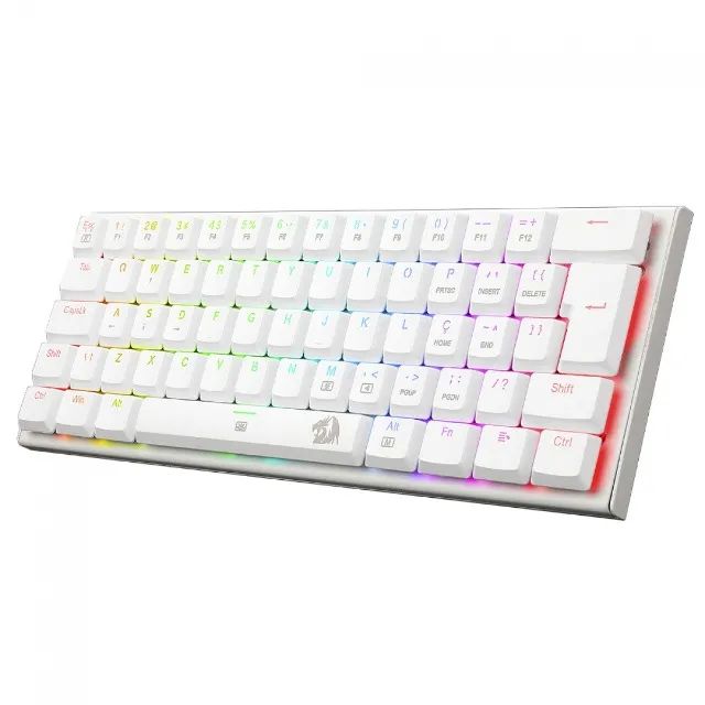 Teclado Mecânico Gamer | Redragon Anivia Lunar White | RGB | 60% | Switch Blue - Loja FH - Foto 5
