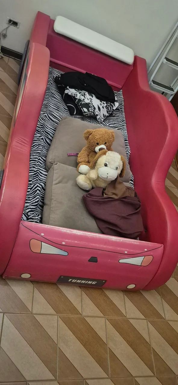 Cama infantil carro de corrida hot Wheels - Foto 5