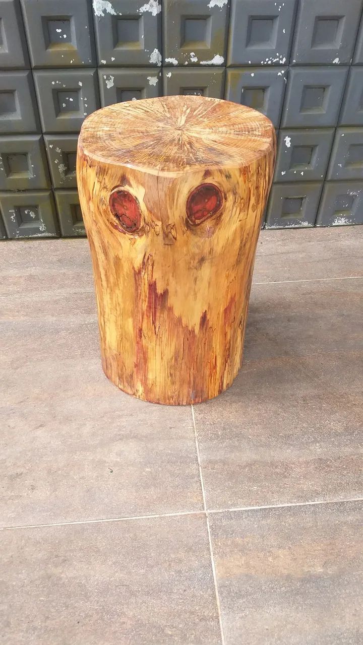 Solid Wood Pouf417563116150476801
