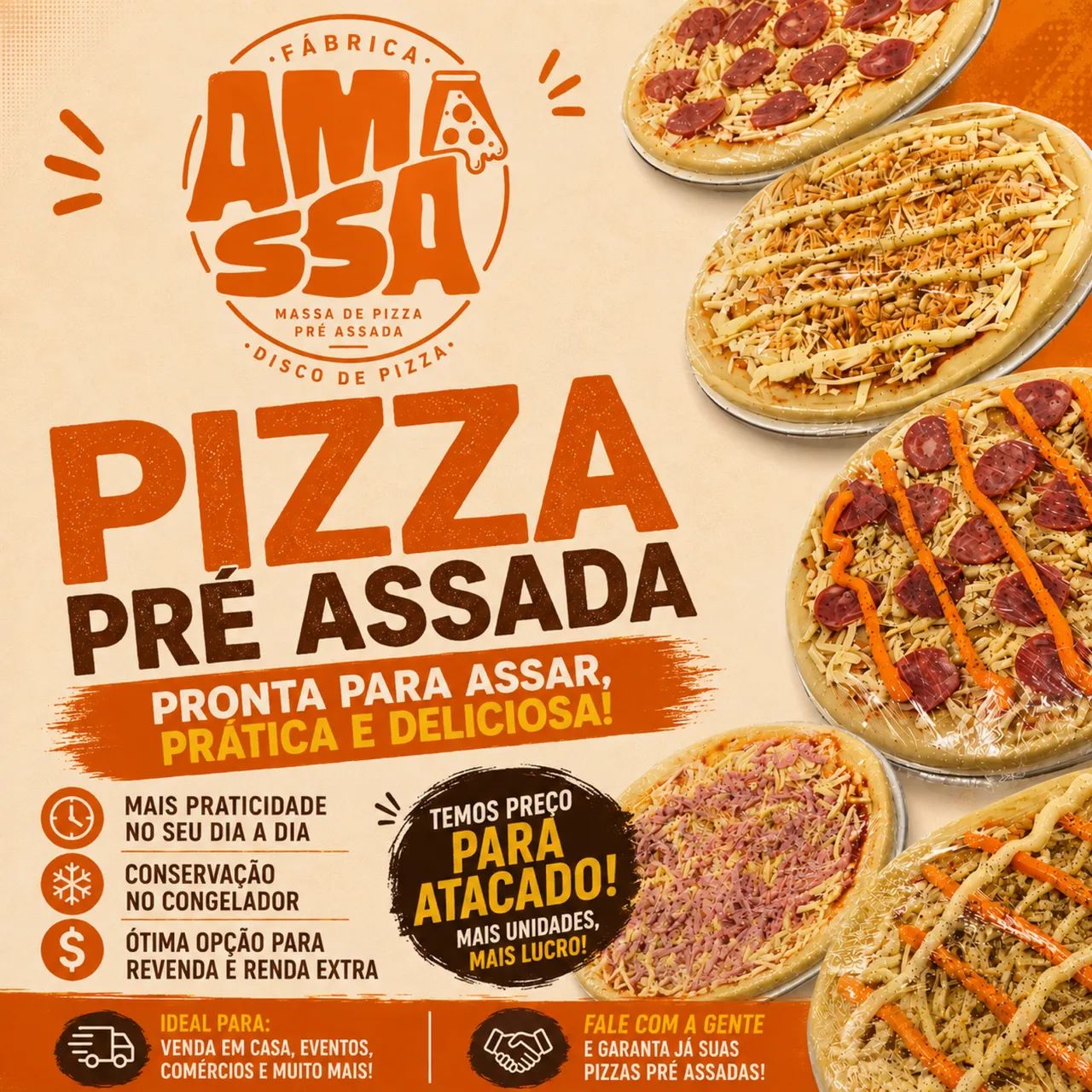 Massa de pizza pré assada - pizza pré assada  - Foto 2