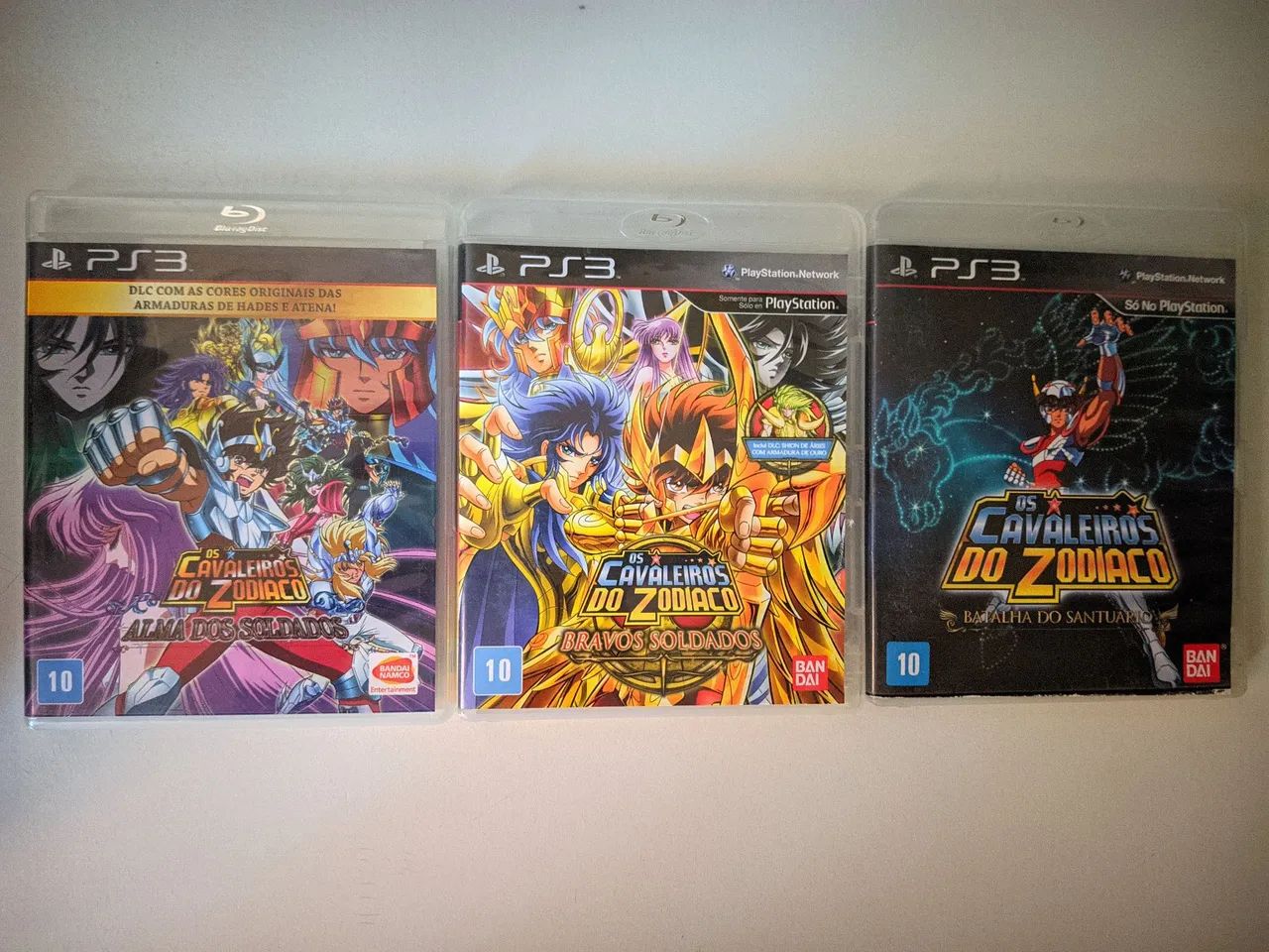 Coleção Cavaleiros do Zodíaco PS3 Original 3 Jogos - Jogos de