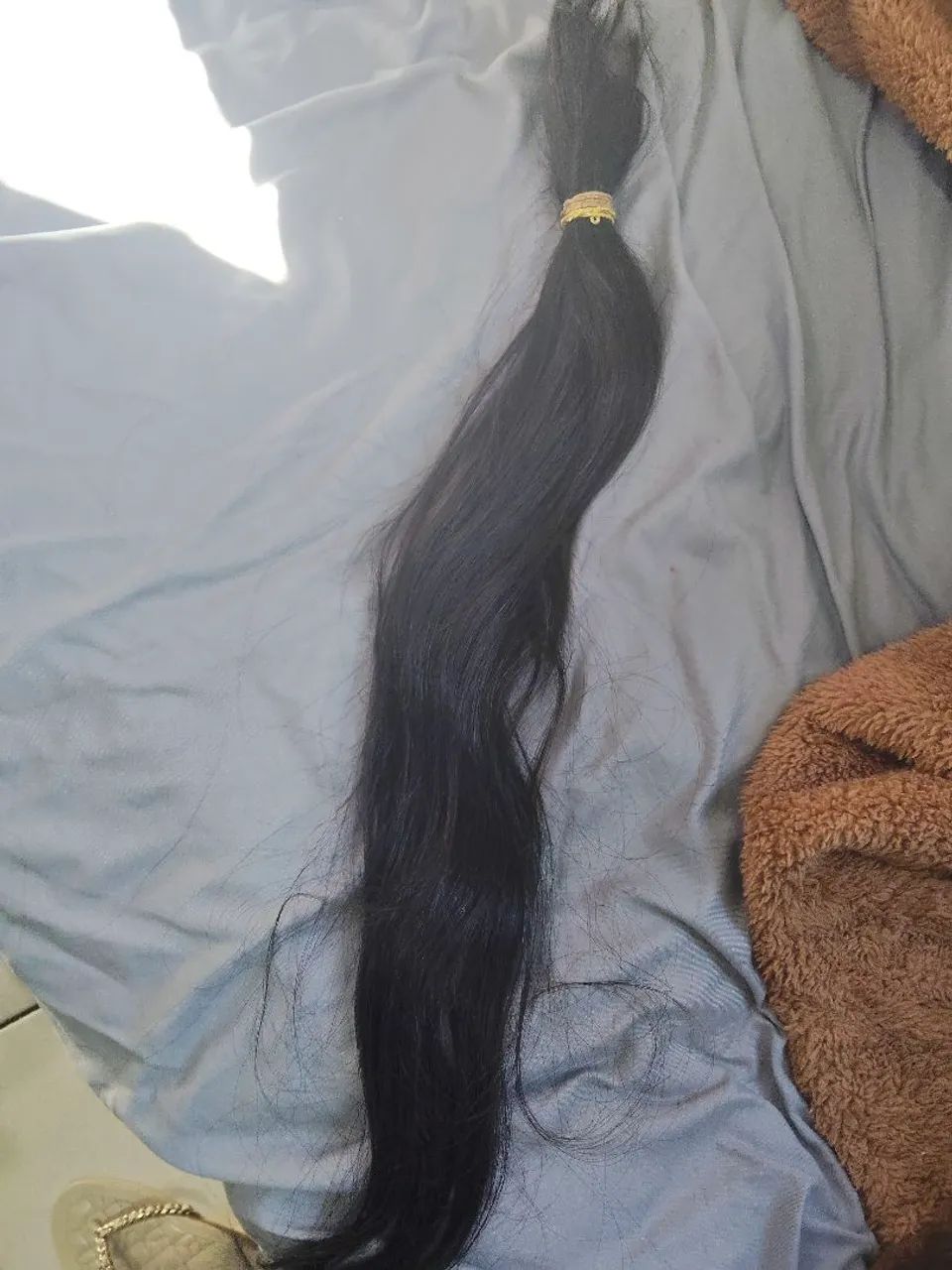 Cabelo humano 70 cm 