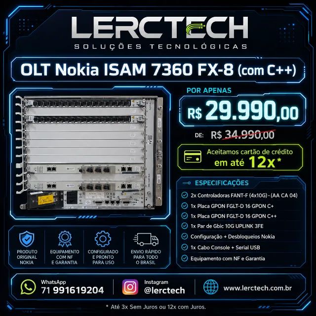 OLT Nokia ISAM 7360 FX-8