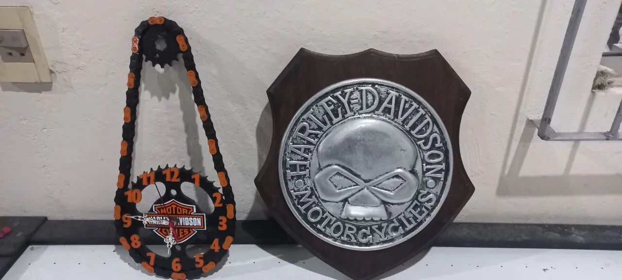 Placa e relogio Harley-Davidson  - Foto 3