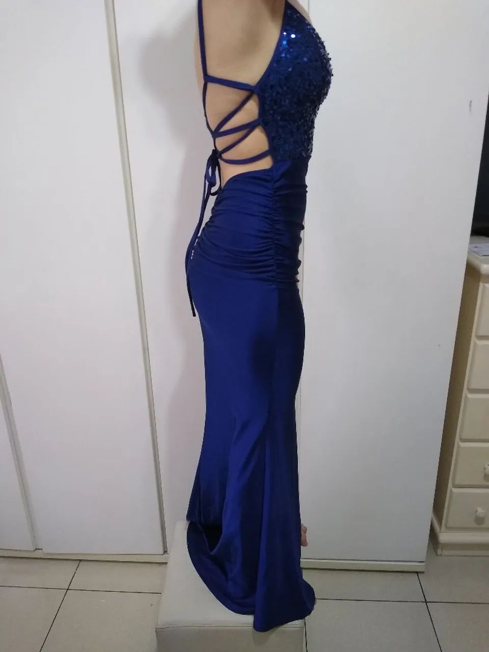 Vestido azul sereia  - Foto 5