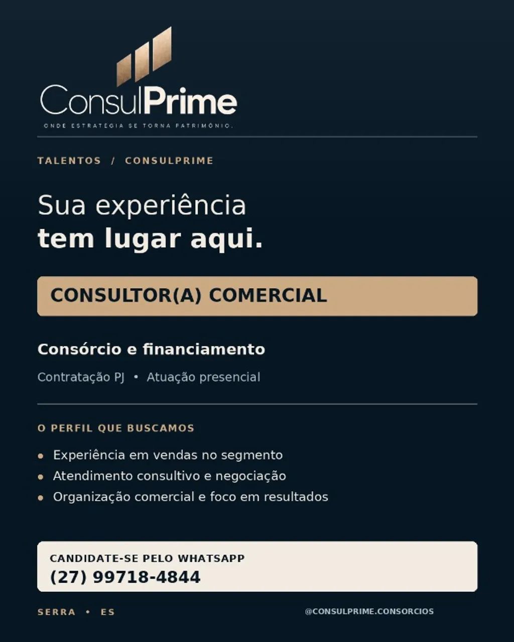 Consultor Comercial PJ