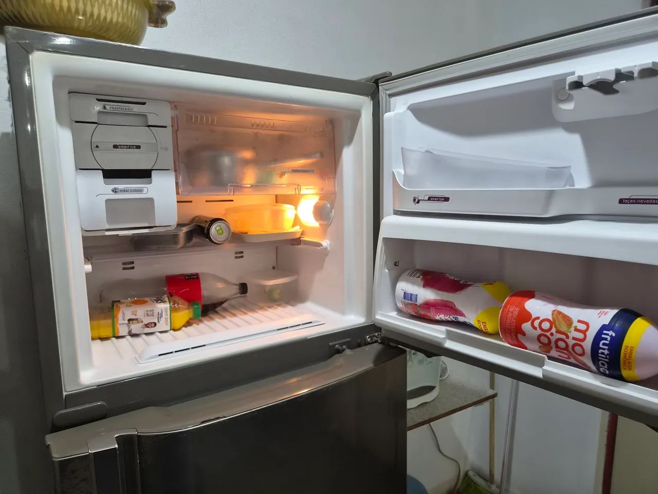 Geladeira Brastemp BRM50 cinza. - Foto 4