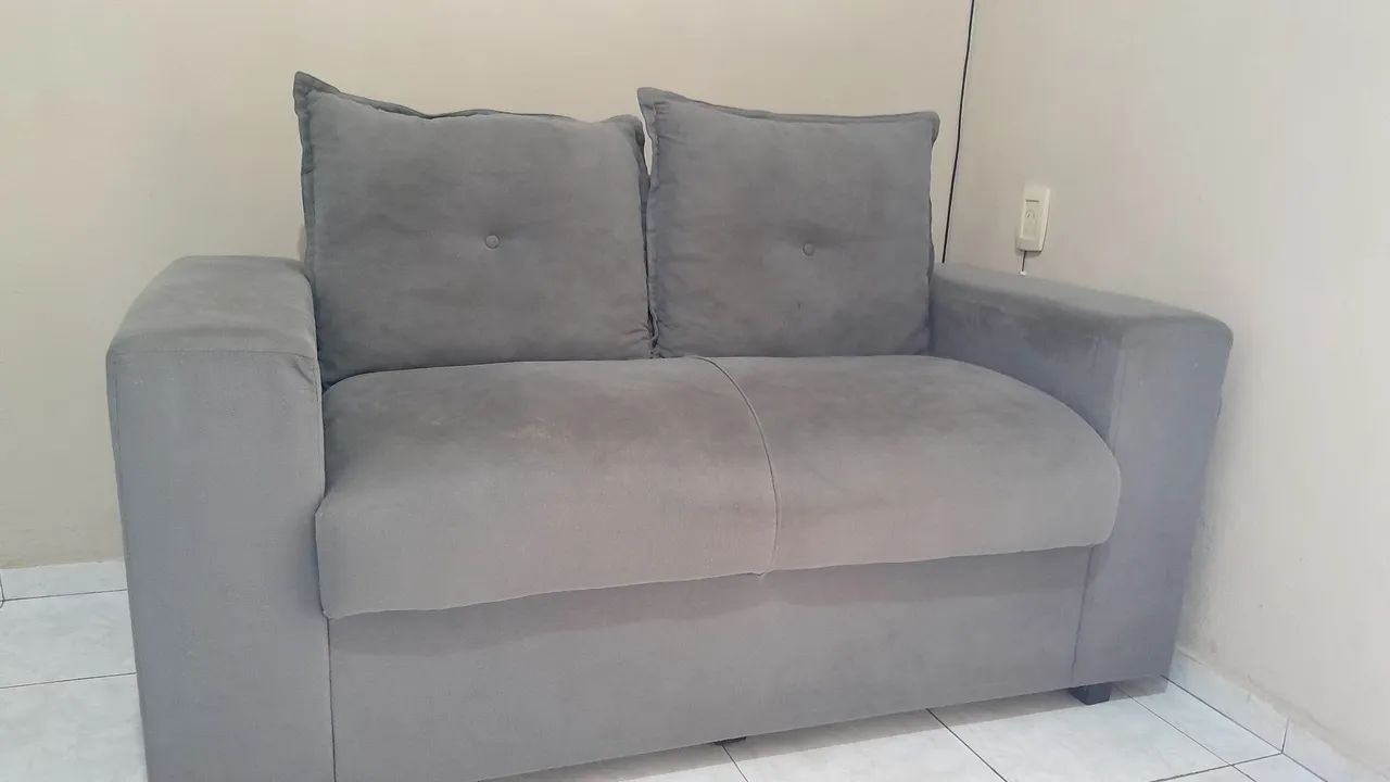 Sofá 2 lugares + poltronas + puff - Foto 2