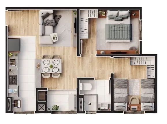 PLANTA 50m²