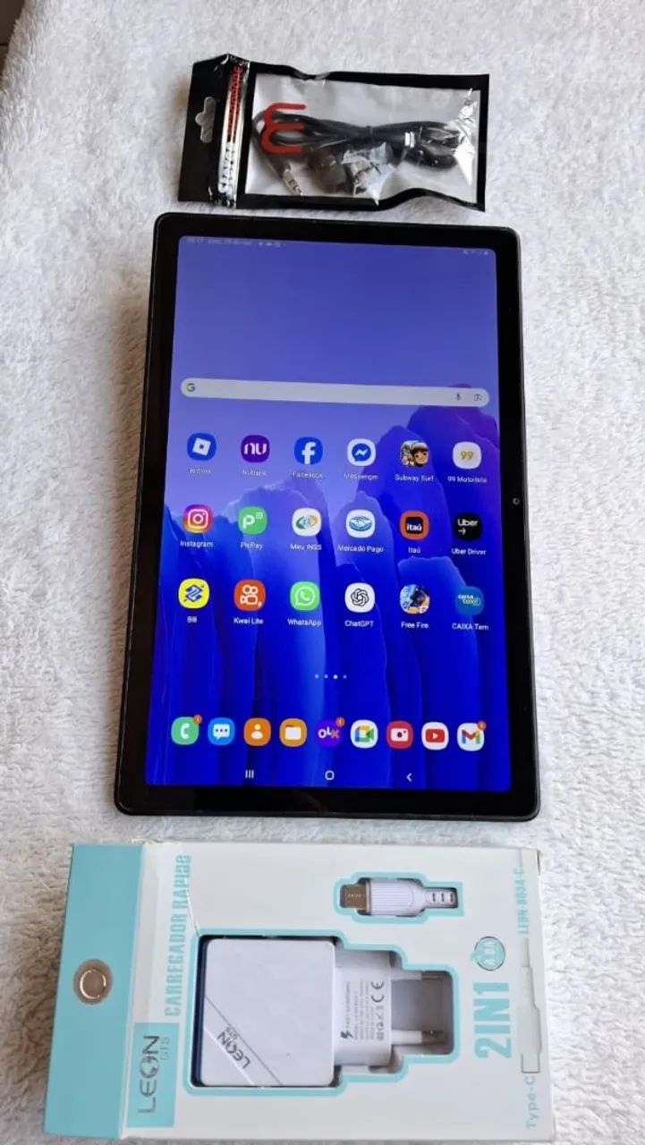 Tablet Tab A7 Samsung 64Gbs telao 10.4 polegadas chip 4G ligacao (Act cartao por aprox) - Foto 2