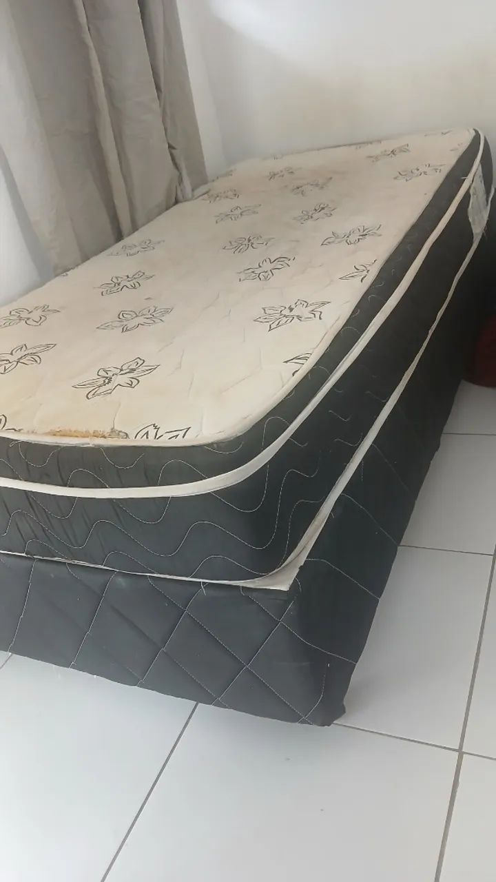 Cama solteiro base + colchão  - Foto 2