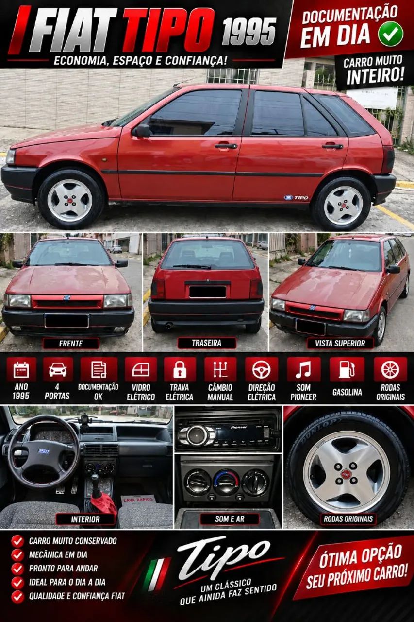 Fiat Tipo 1.6 I.e. 2P E 4P 1995