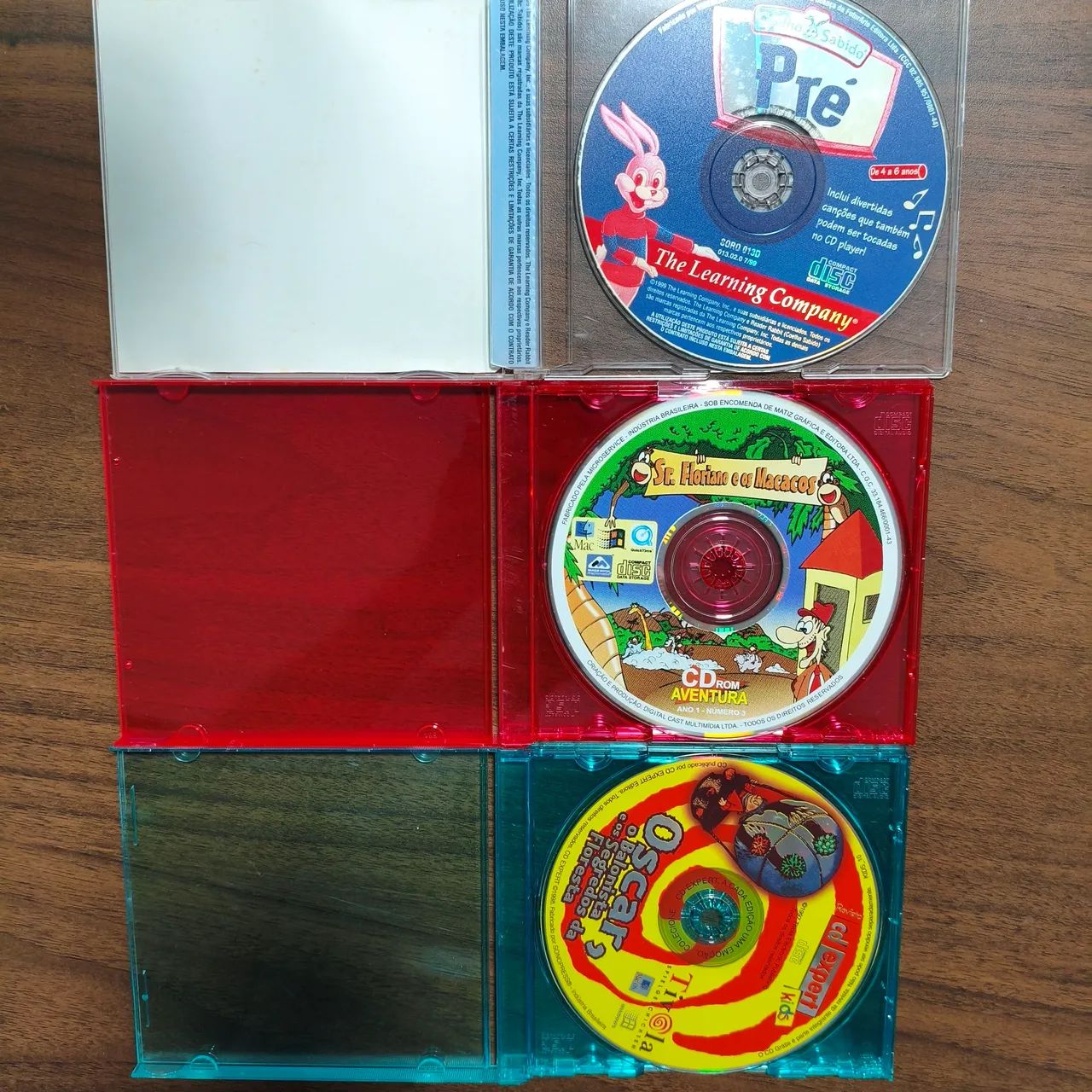Lote 8 Jogos Educativos Infantis para PC CD-ROM Kids CD Retrô
