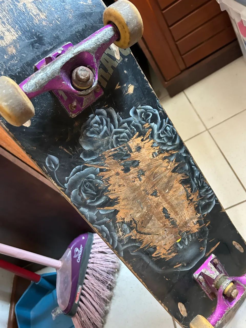 Skate (carrinho de street ) peças gringas - Foto 4