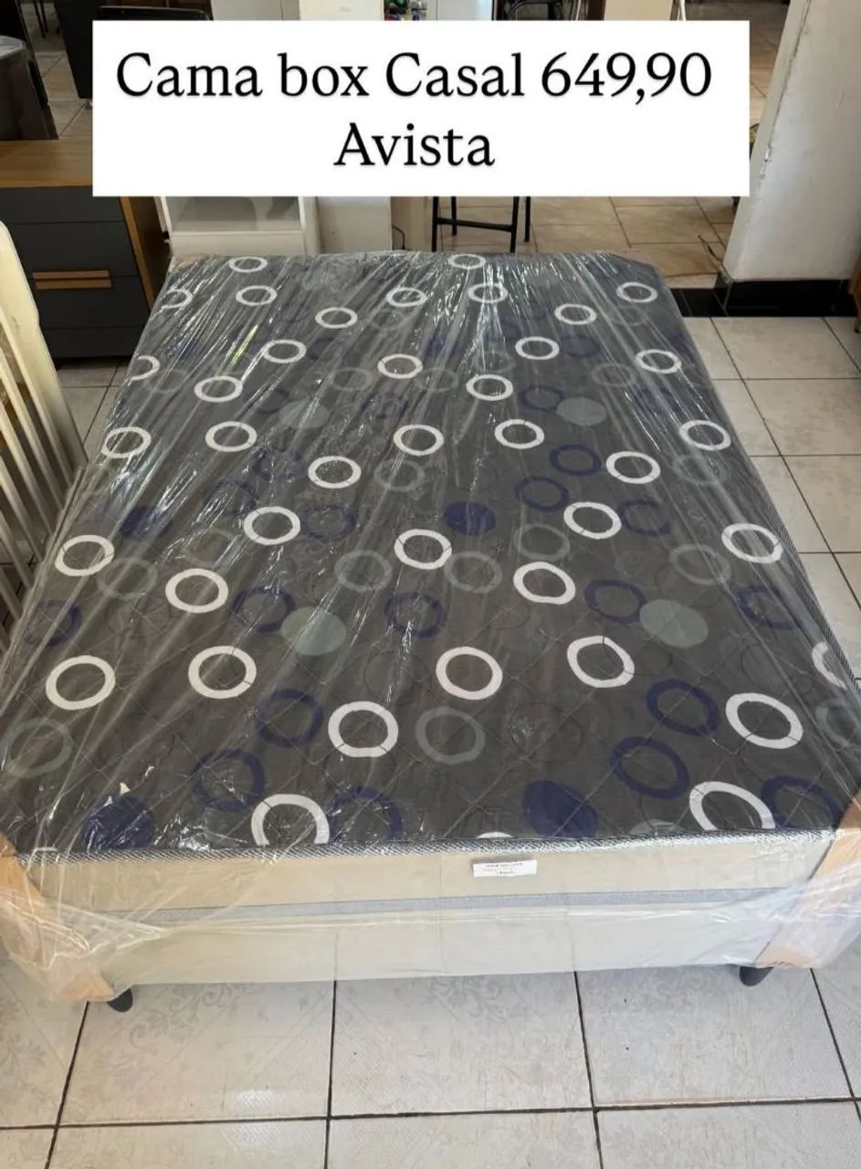 Super Barato!!Cama box casal com Frete grátis ?