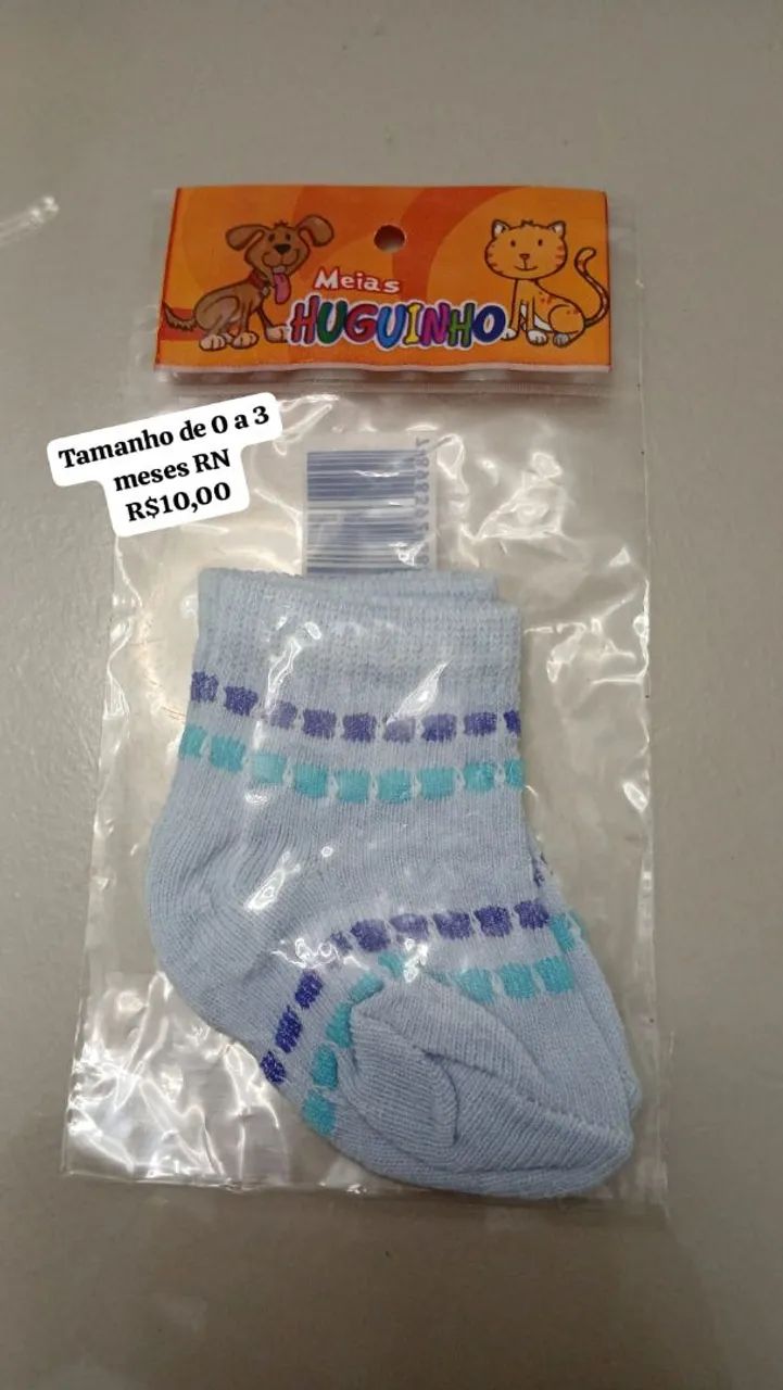 Meia de bebê linha confort