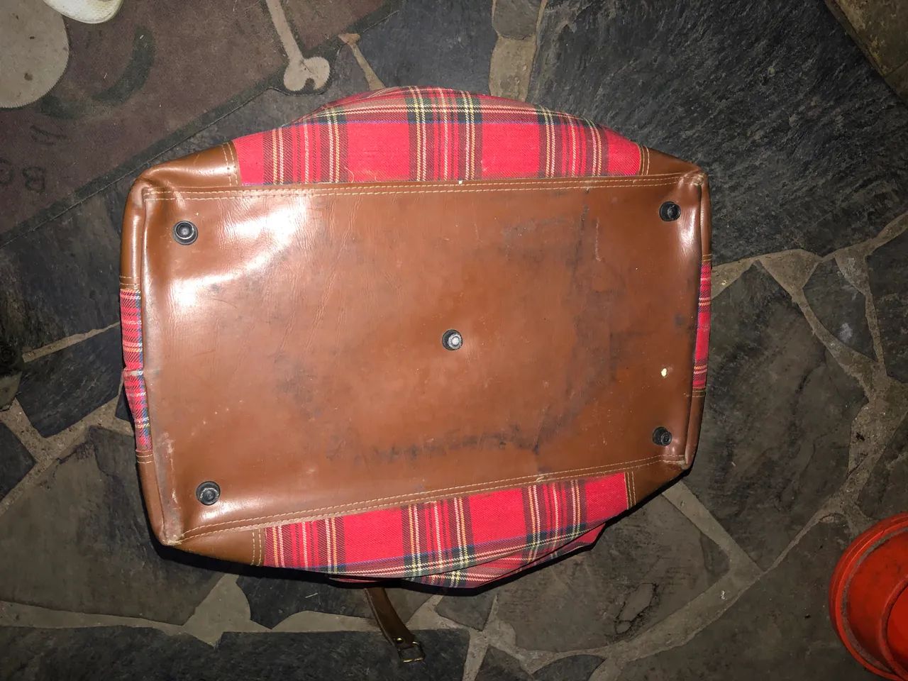 Mala de Viagem Vintage Xadrez Esquire (Estilo Retrô / Coleção) - Foto 3