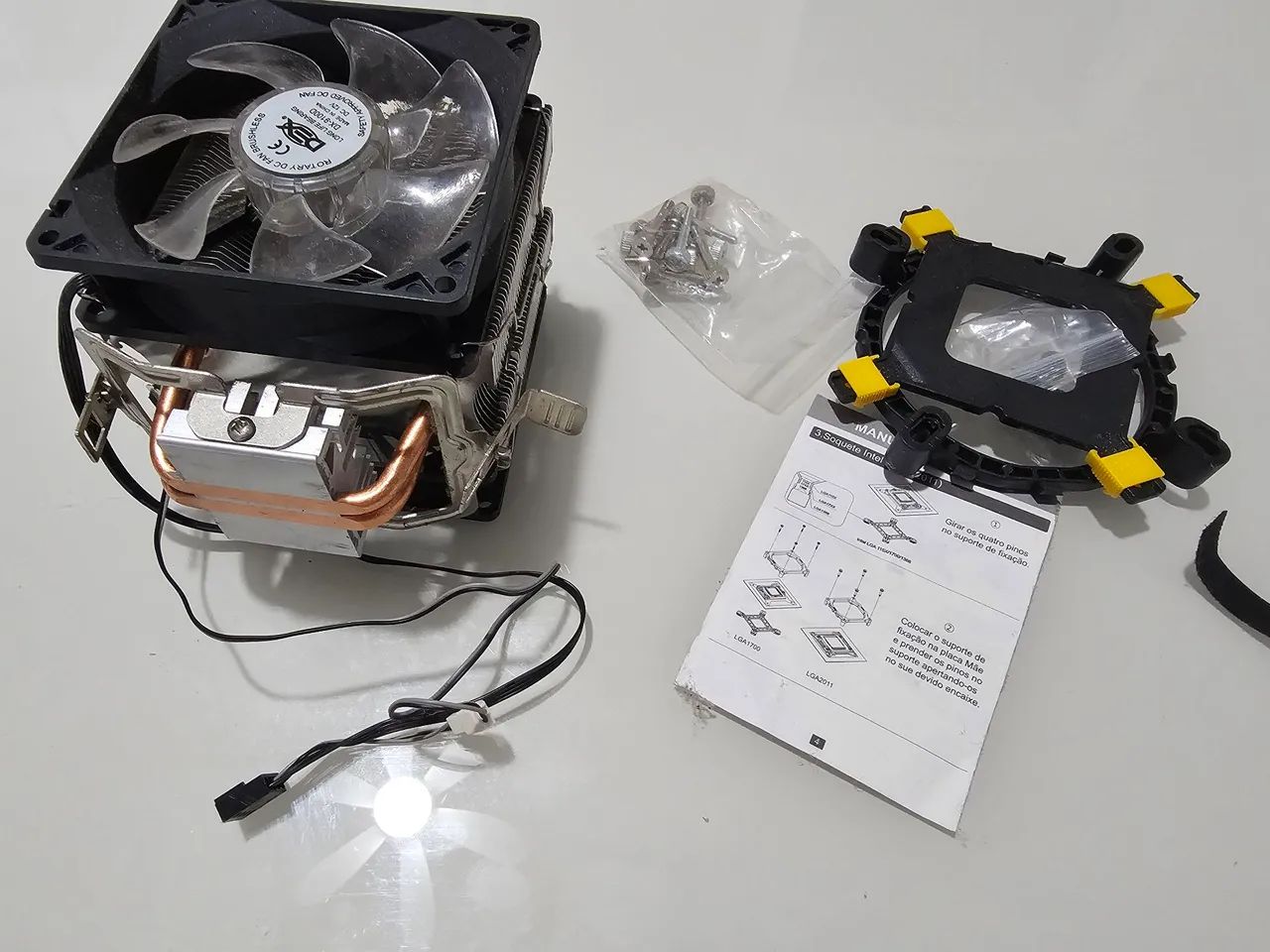 Cooler Processador DEX DX-9100D Dual Heatpipes Cobre (Intel e AMD)