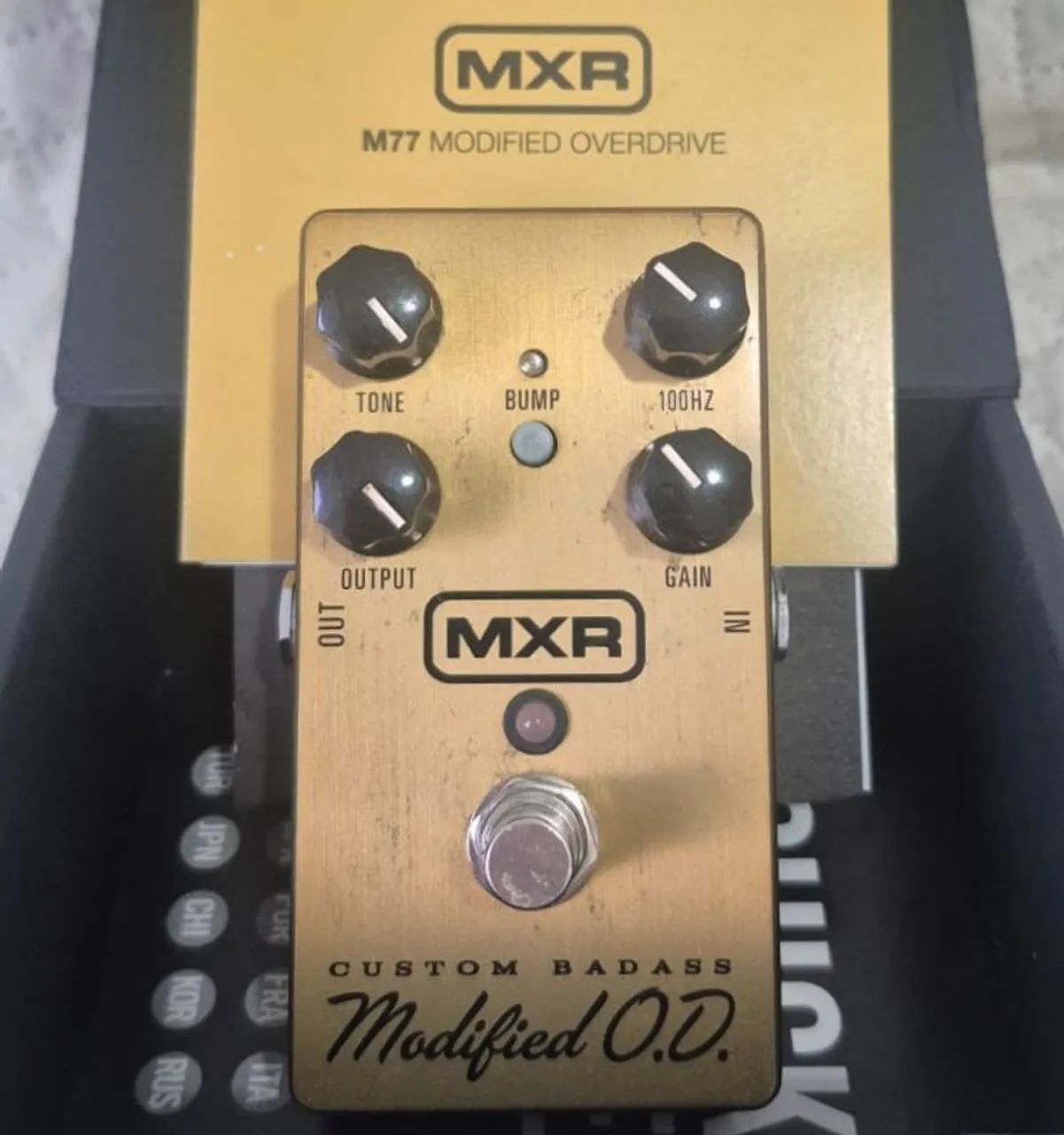 Pedal MXR Custom Modified OD Overdrive Made in USA com caixa e