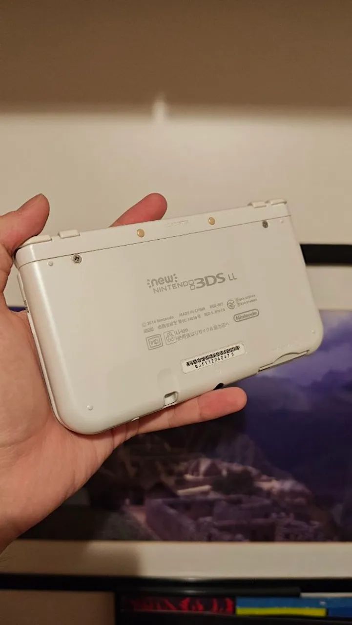 New 3DS XL Branco Dual IPS - Foto 3