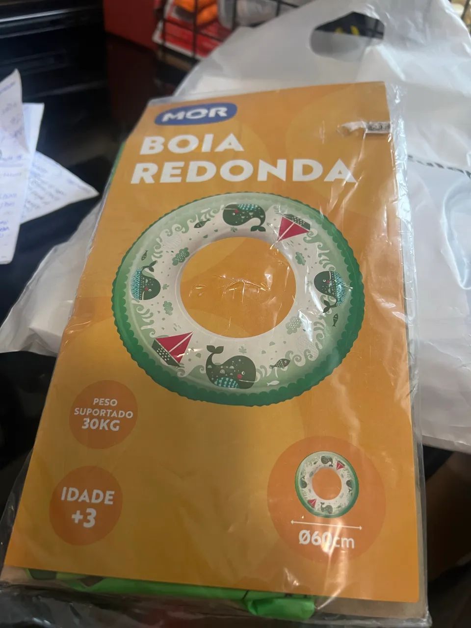 Boia redonda inflável Mor verde 