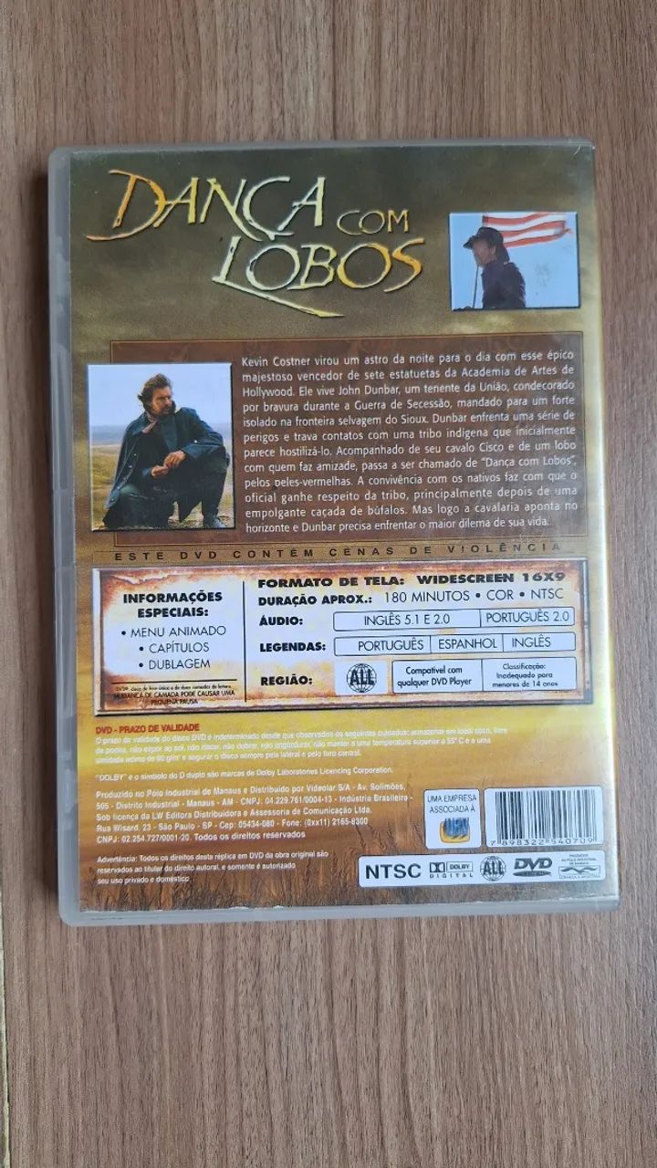 DVD - Dança com Lobos - Foto 2