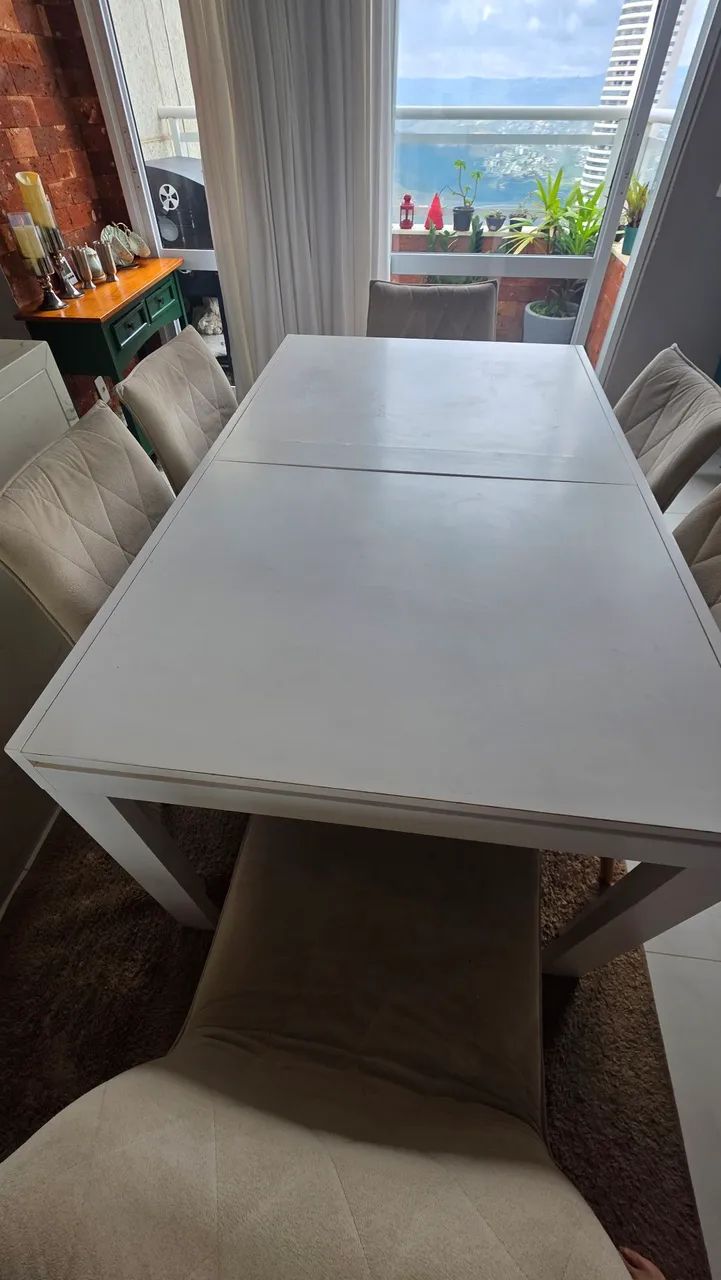 Mesa de jantar branca  - Foto 3