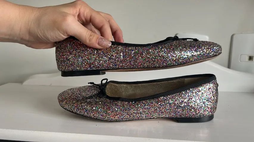 Sapatilha de glitter Kate Spade - Foto 3