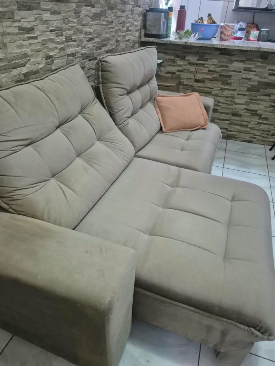 Vendo sofá 3 lugares reclinável - Foto 2