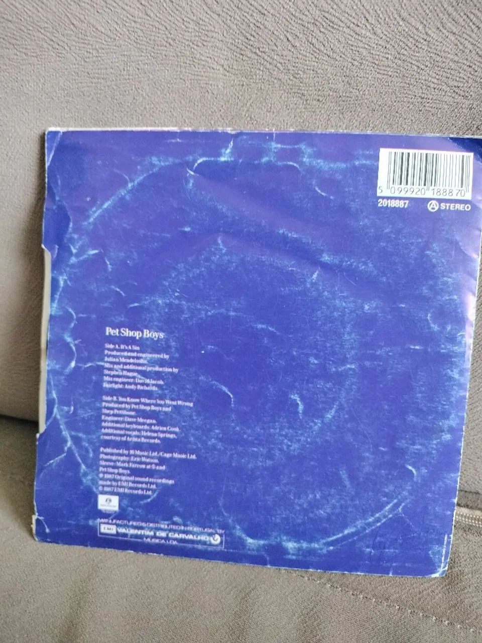 Pet Shop Boys - It's a Sin - Single - 1987 - Foto 2