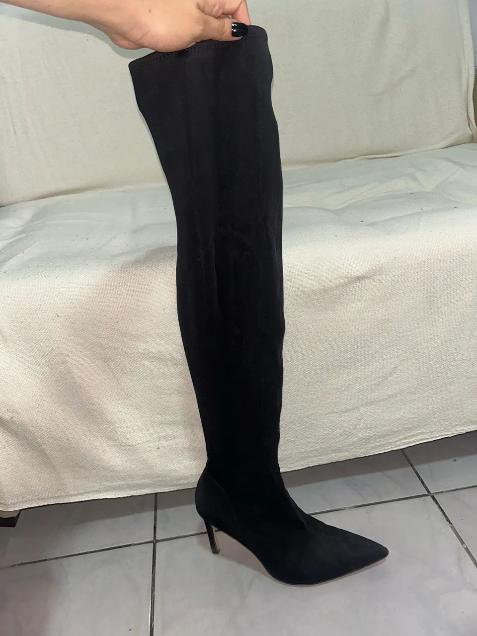 Bota cano longo Zara - Foto 4