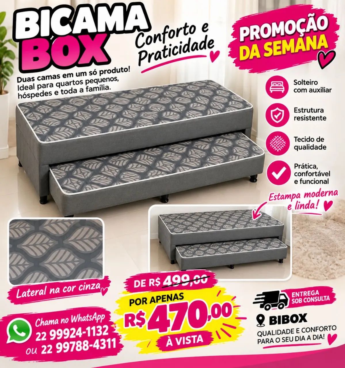 Vendo cama box casal e solteiro novas om ótimos preços e qualidade - Foto 3