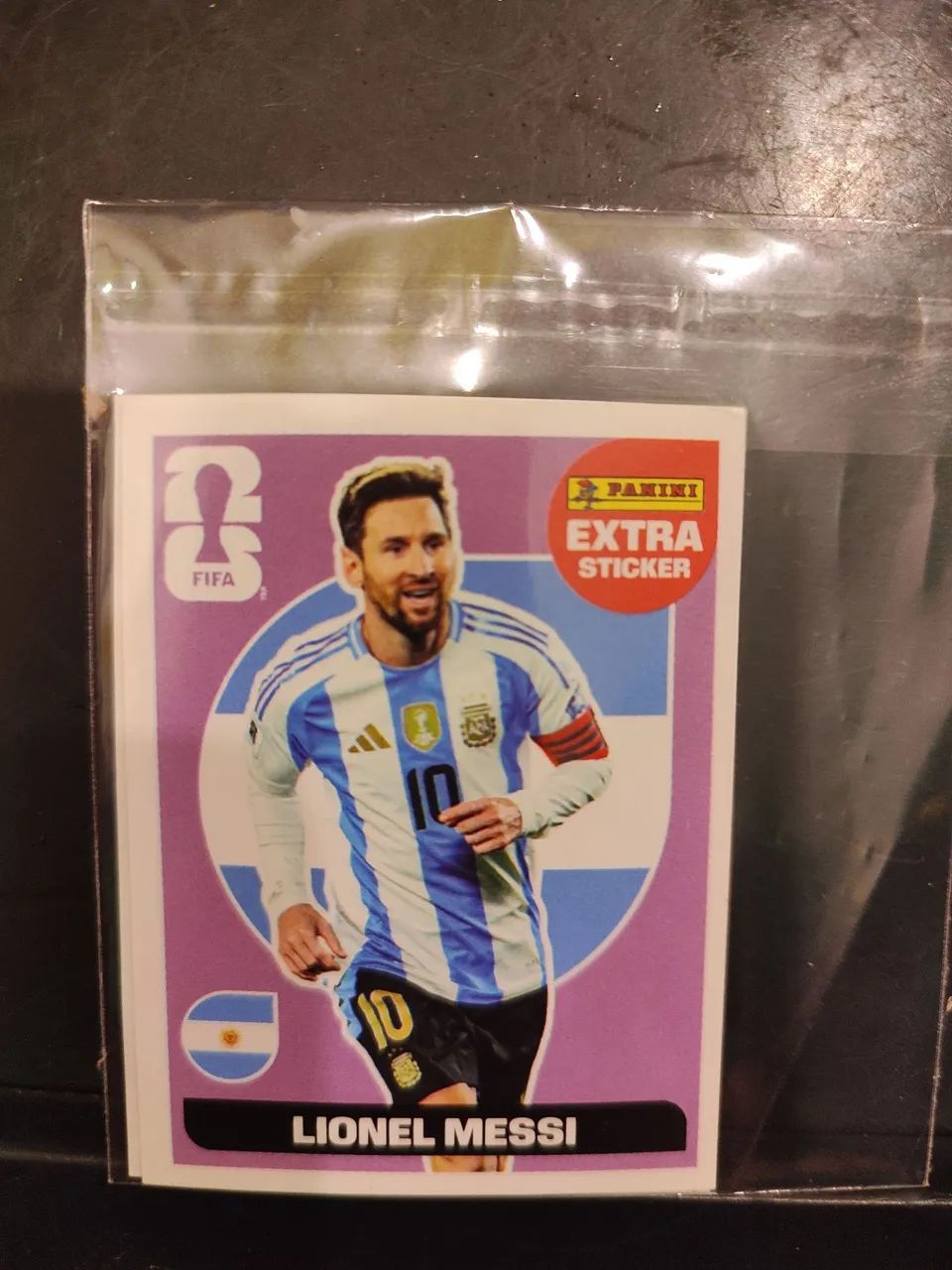 Legend regular (roxa) da Copa do Mundo 2026 de Lionel Messi 