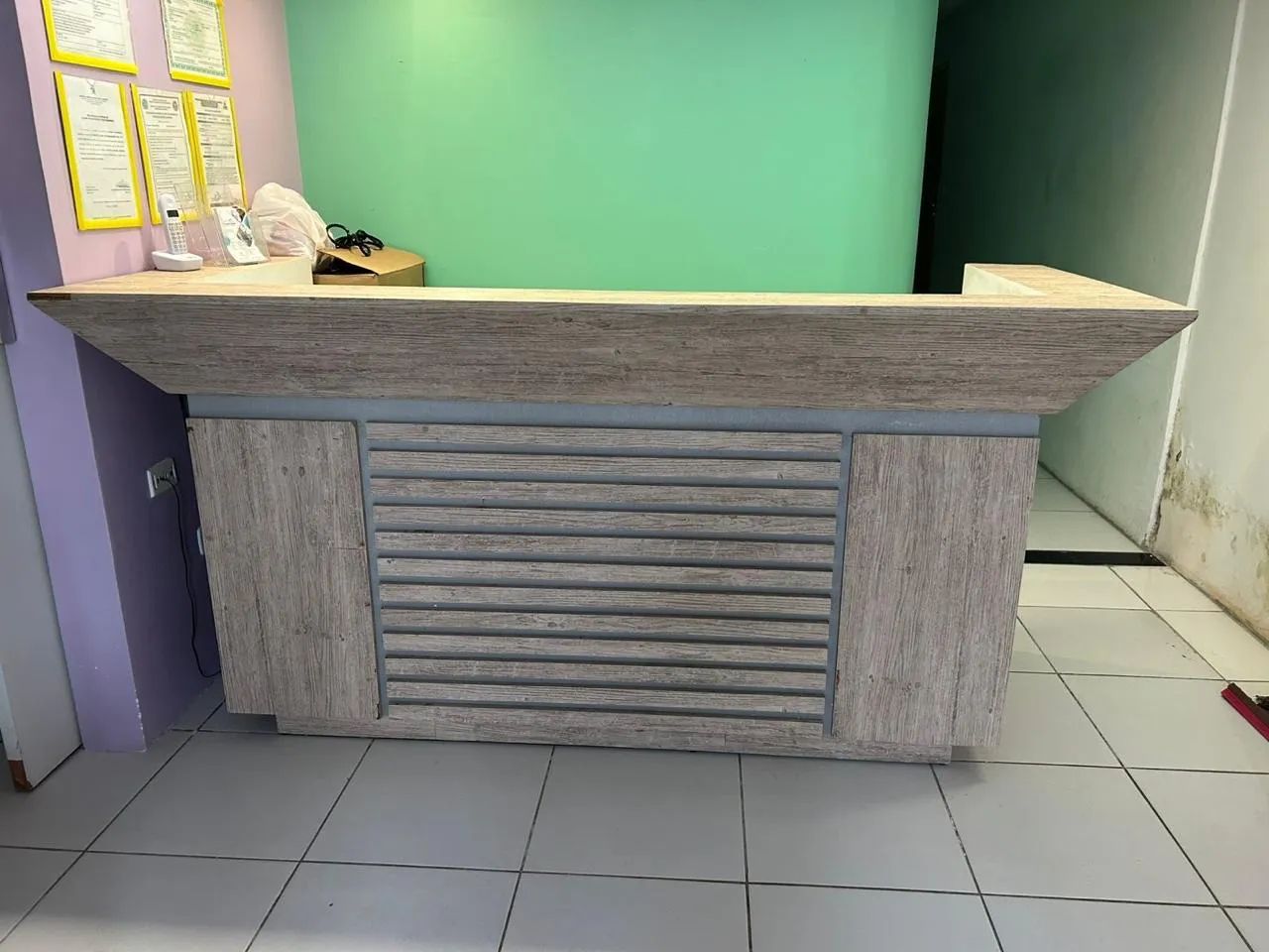 Balcão para recepção 