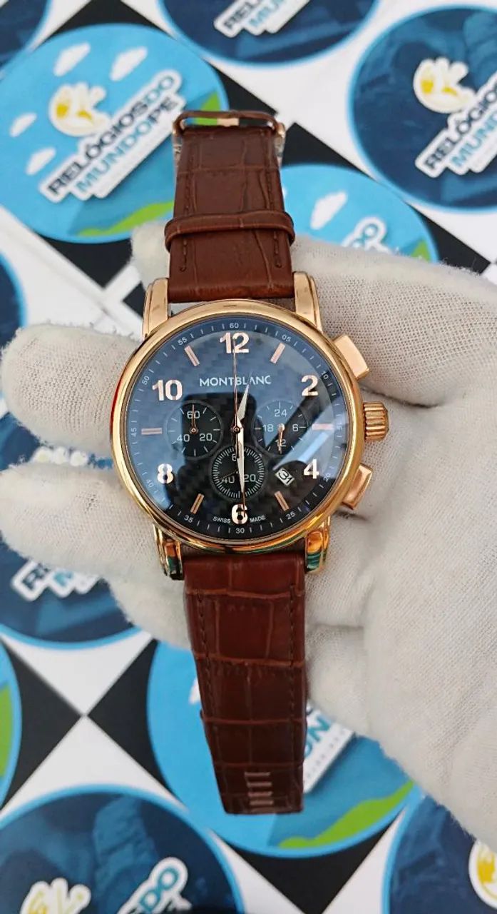 RELOGIO MONTBLANC CHNOGRAPH ROSE - Foto 4