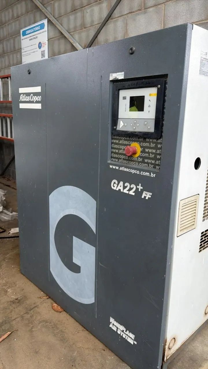 Compressor Atlas Copco GA22+ FF (2013) - C/ NF e Peças Sobressalentes - Foto 2