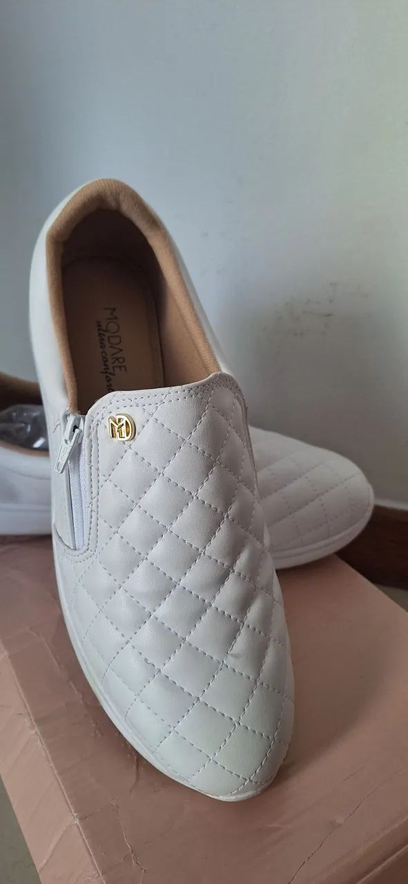 Sapato Feminino Modare Original Confortavel Fecho Acolchoado
