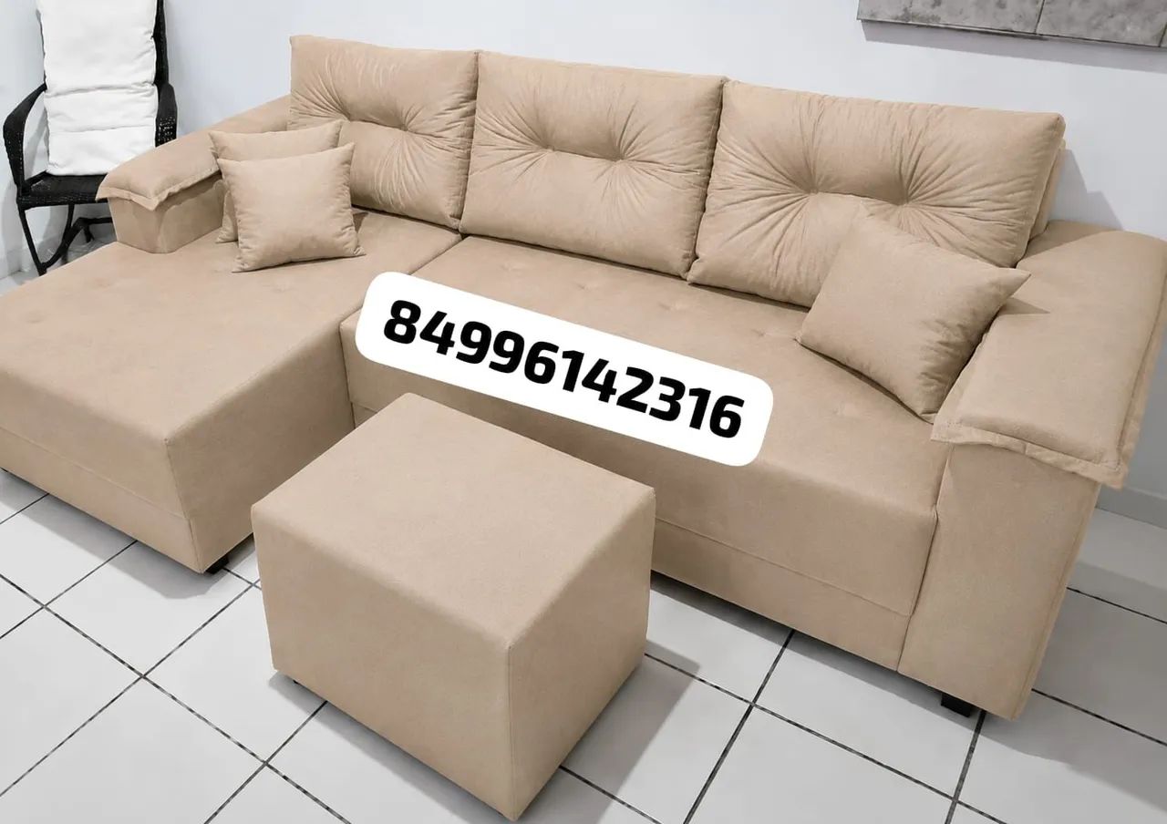 Sofá chaise Roma 1.90 de comprimento  - Foto 3