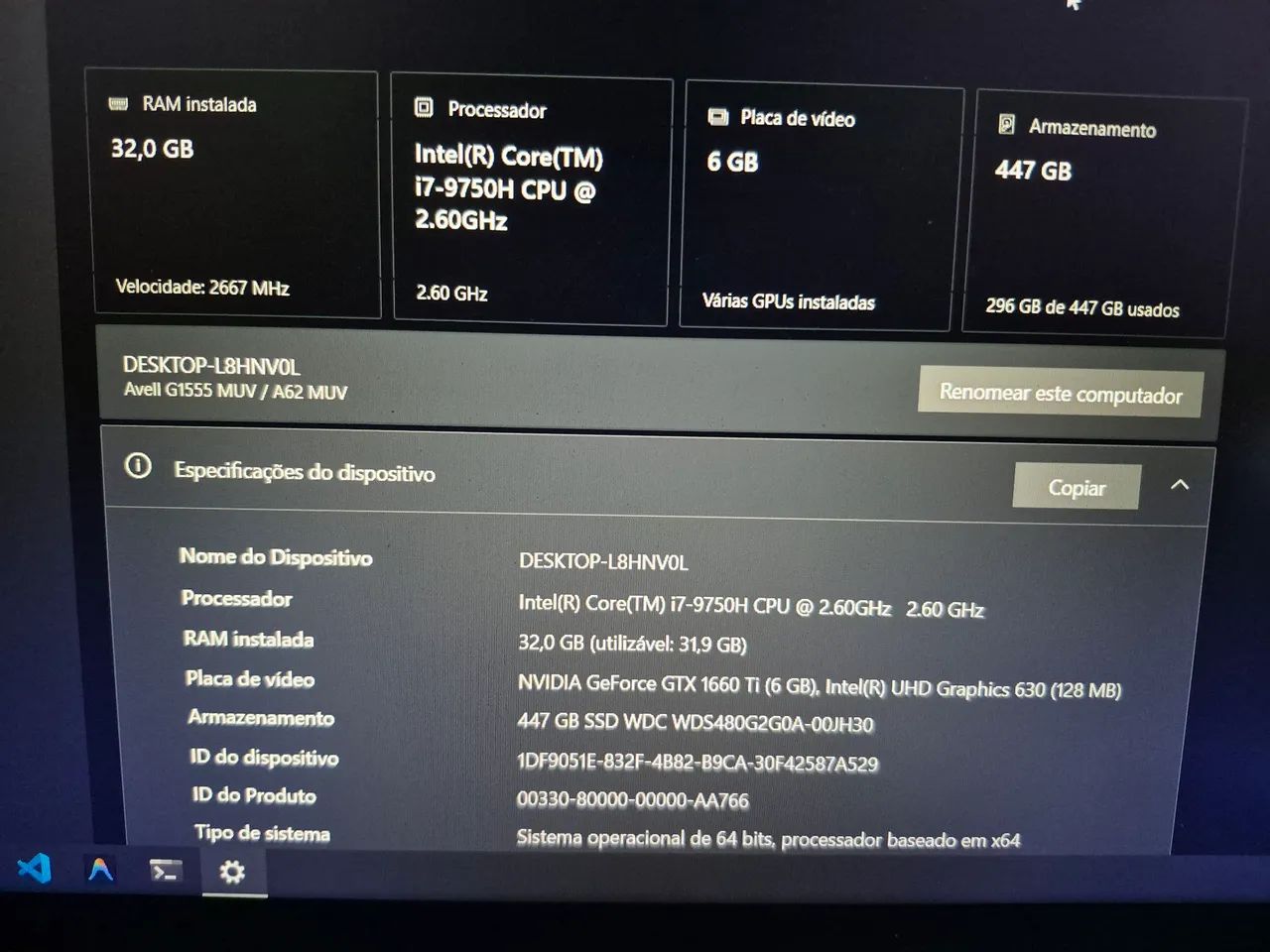 Notebook Avell g1555 muv - Foto 3