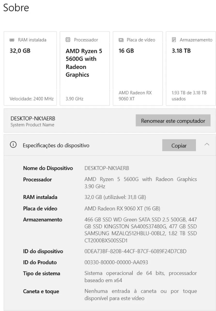 Pc Gamer AMD Rx 9060 XD  - Foto 2