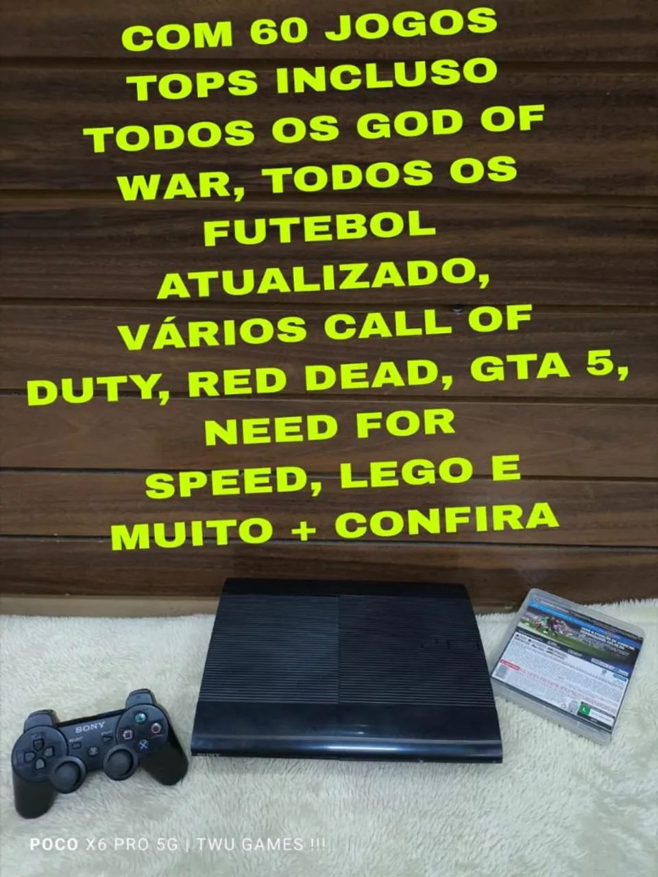 Ps3 com vários jogos tops 