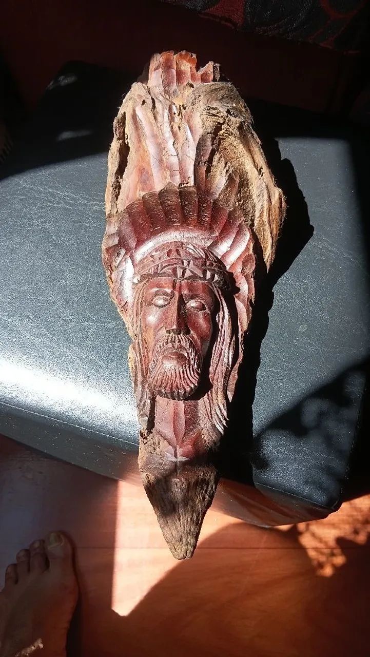 Peça rara! Jesus Cristo em nós de pinho. - Foto 4