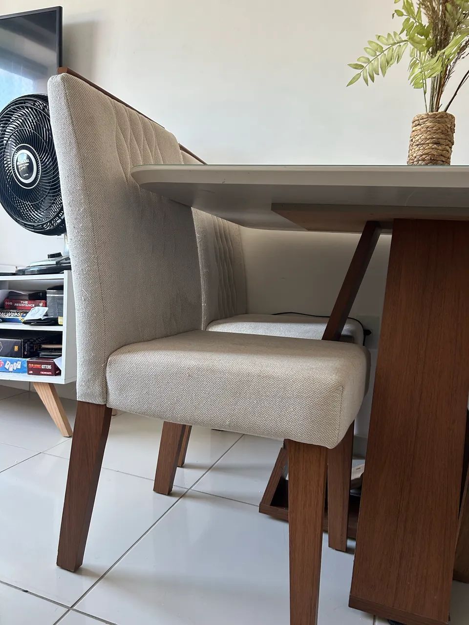 Mesa de jantar 120x90cm 4 cadeiras - Foto 2