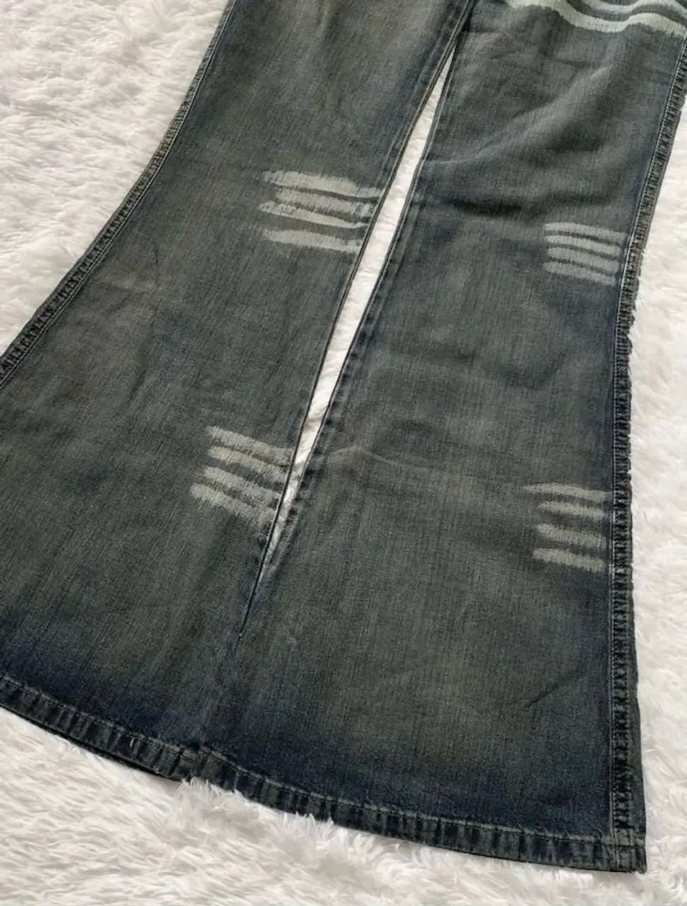 Calça jeans flare r.i.19 vintage 42 - Foto 2