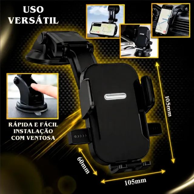 Suporte para Celular Universal com Ventosa Antiqueda - NOVO - Foto 3