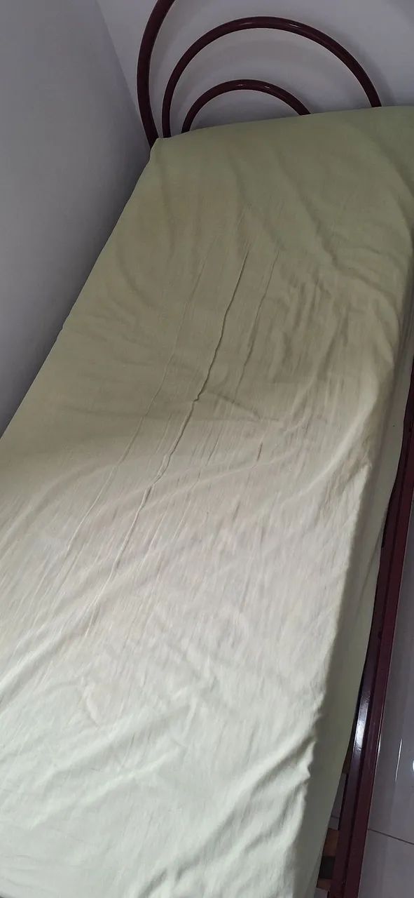 Cama tubular solteiro com colchão - Foto 4