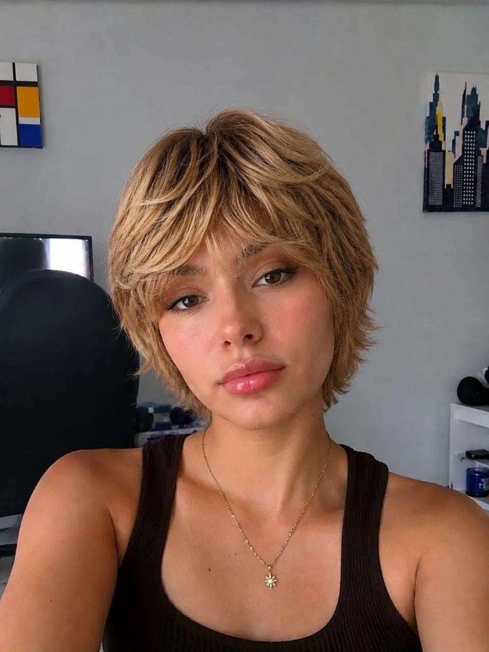 Peruca de cabelo humano