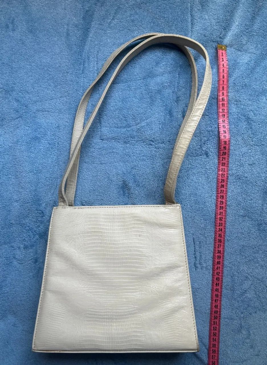 Bolsa Ombro Corello Couro Legítimo Texturizado Vintage - Foto 4