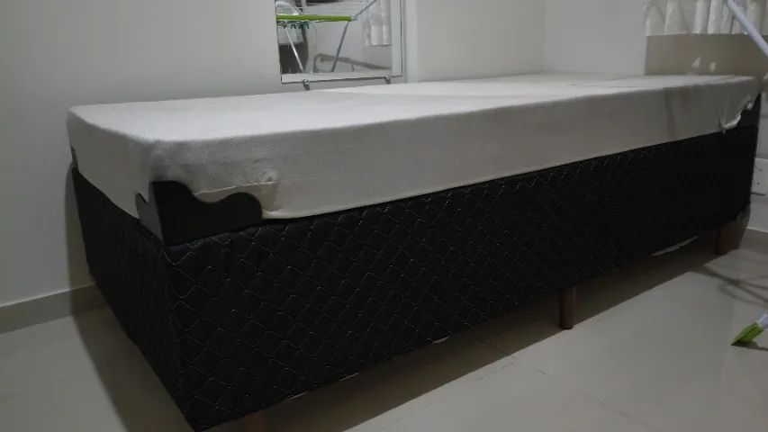 Cama box de solteiro com colchão de solteiro  - Foto 3